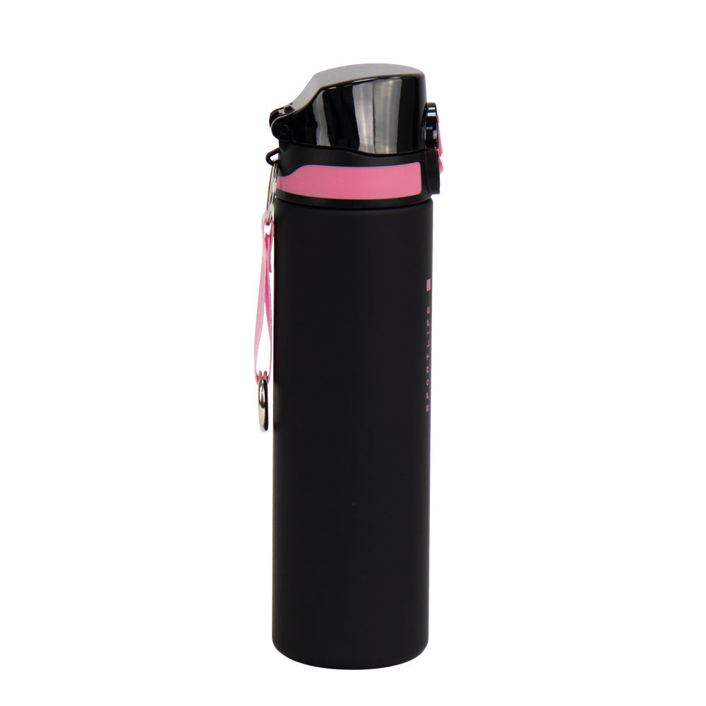Durane Eyun® Transparent Plastic Sports Gym Water Drinking Bottle with Straw and Carry Loop 1 Litre Assorted Colours 11699 (Parcel Rate) (Copy)
