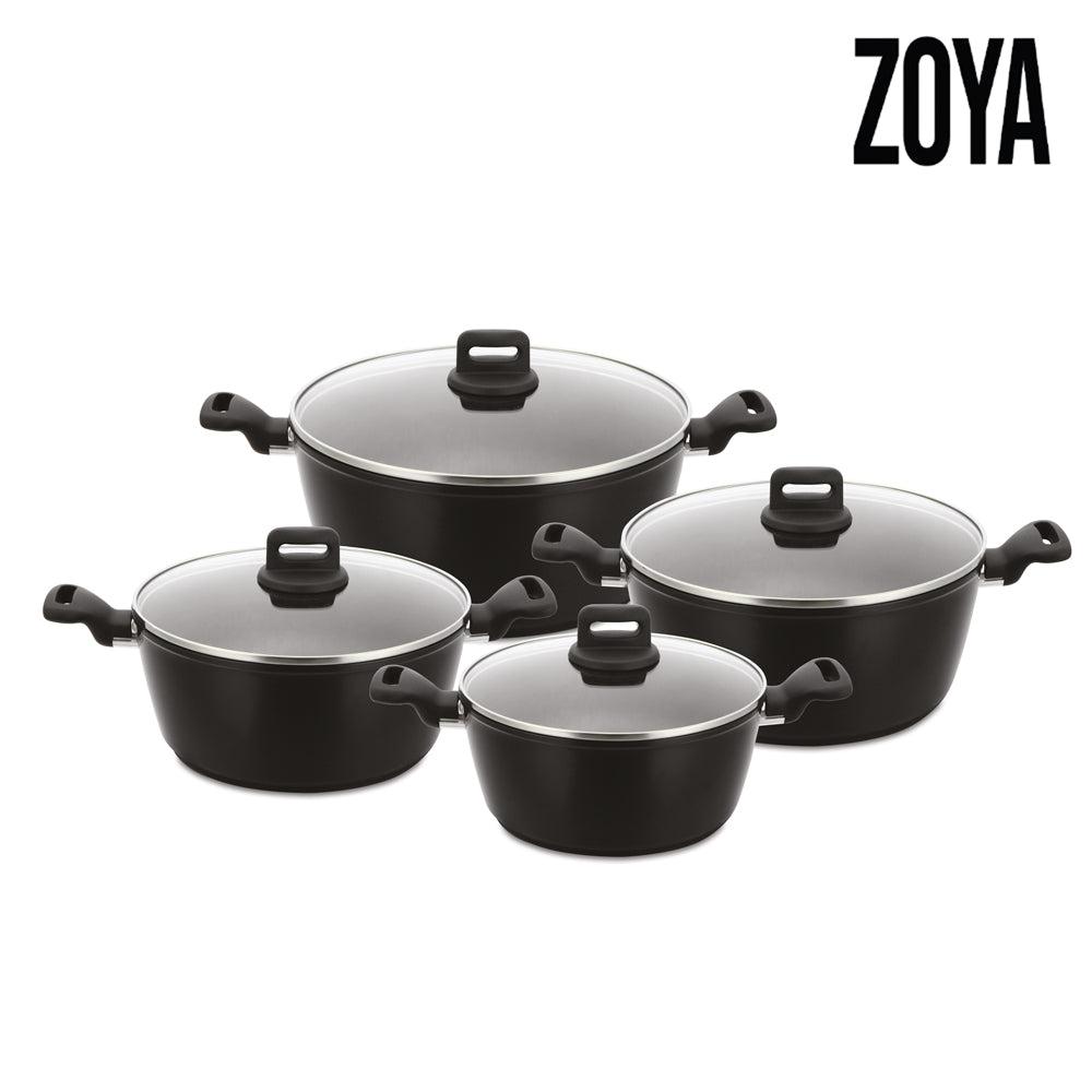 SQ Professional Zoya Forged Stockpot Set of 4 Marbled Grey 11718 (Big Parcel Rate) (Copy)