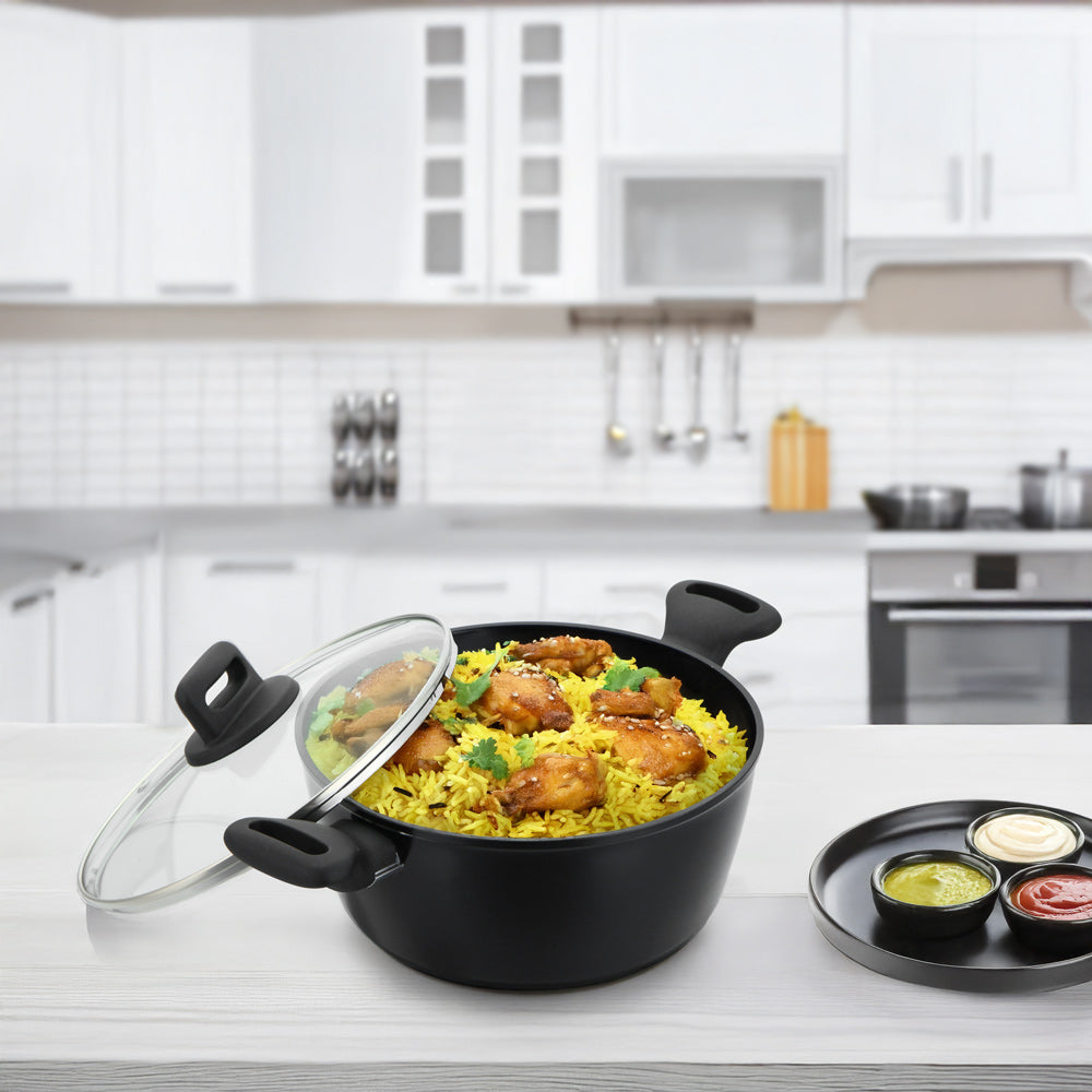 SQ Professional Zoya Forged Stockpot Set of 4 Marbled Grey 11718 (Big Parcel Rate) (Copy)