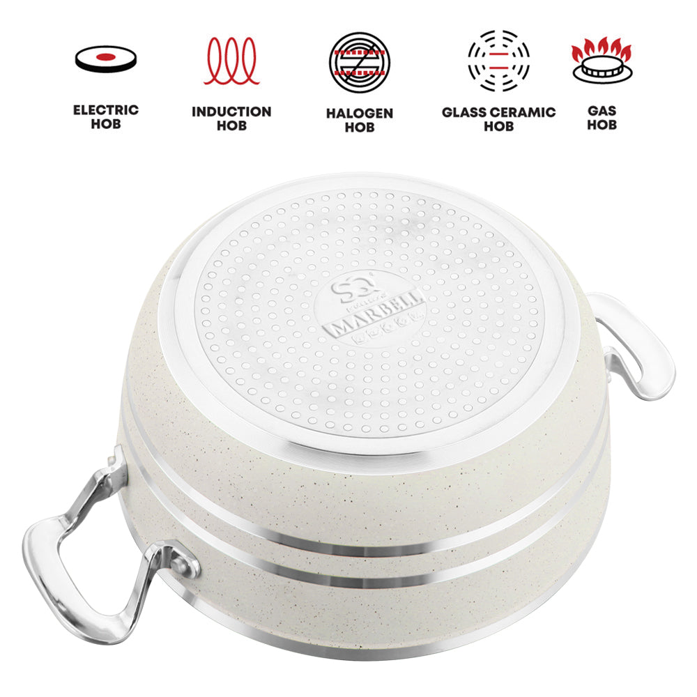 SQ Professional Seramiq Mianra Diecast Stockpot Set of 5 Moonstone 11725 (Big Parcel Rate) (Copy)