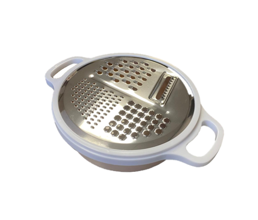 Plastic Apple Shaped Multifunctional Grater with Storage Box Assorted Colours 0419 (Parcel Rate) (Copy)