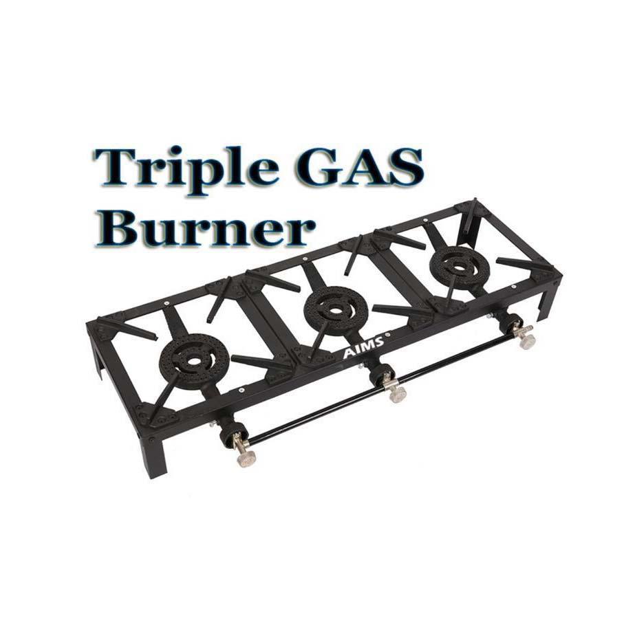 Triple Gas Burner Kitchen Outdoor Garden Camping 15kw 1818 (Big Parcel Rate)