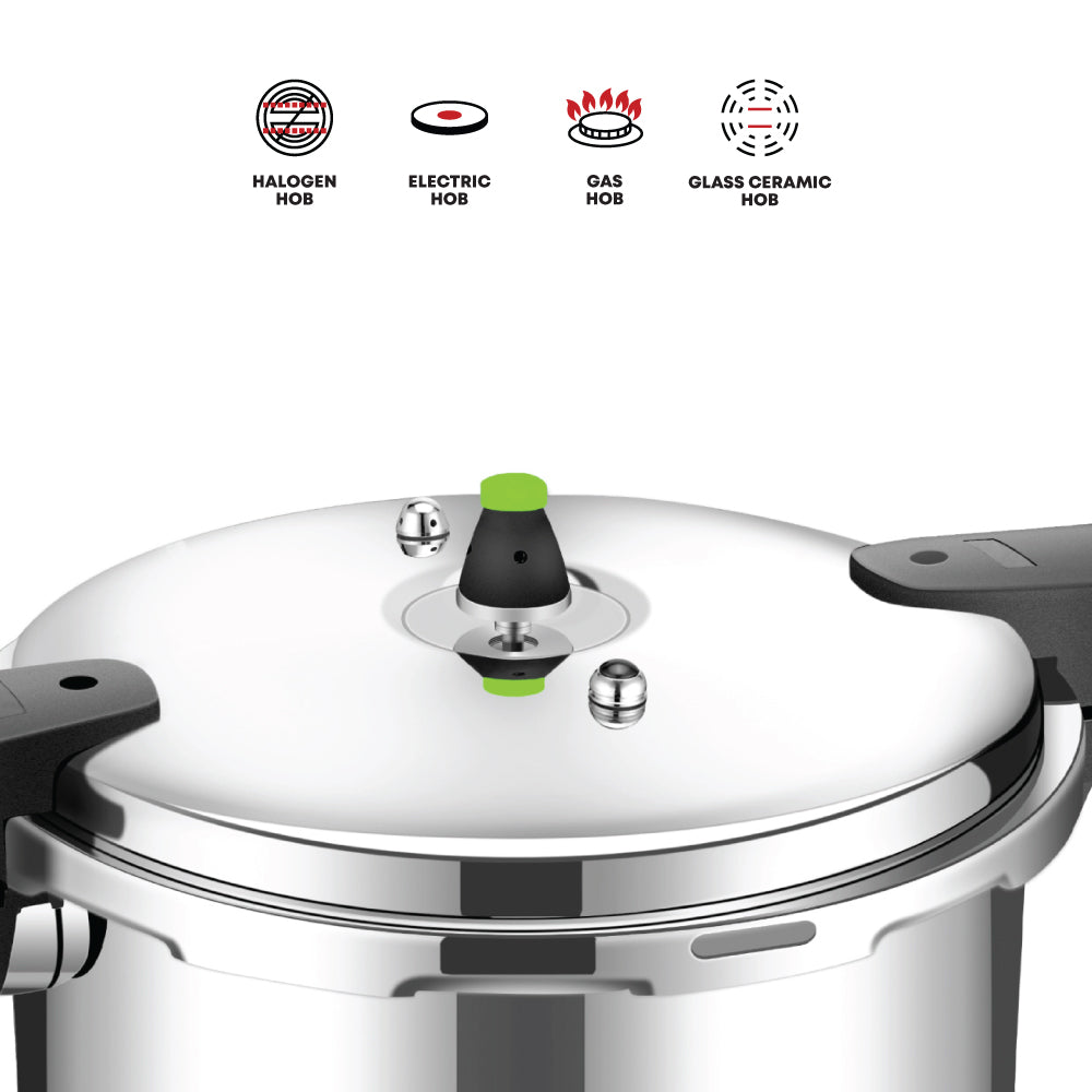 SQ Professional Aluminium Pressure Cooker 16 Litre 10572 (Big Parcel Rate)p