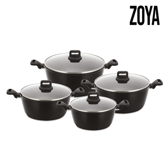 SQ Professional Zoya Forged Stockpot Set of 4 Marbled Grey 11718 (Big Parcel Rate) (Copy)