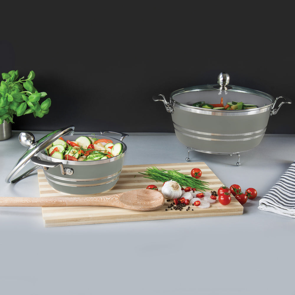 SQ Professional Seramiq Mianra Diecast Stockpot Set of 5 Axinite 4925 (Big Parcel Rate) (Copy)