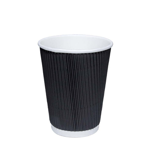 Black Ripple Paper Cups 8oz Pack of 20 RB0820 (Parcel Rate) (Copy)