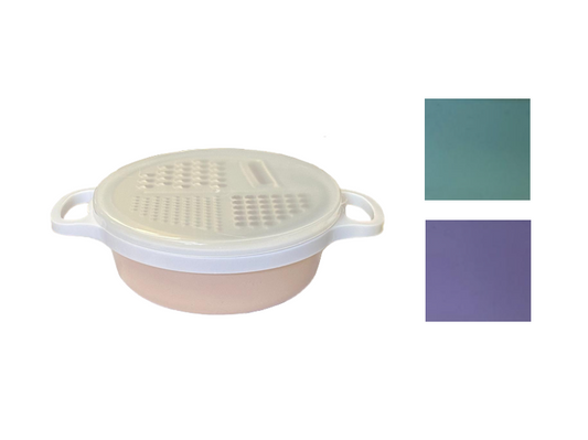 Plastic Apple Shaped Multifunctional Grater with Storage Box Assorted Colours 0419 (Parcel Rate) (Copy)